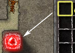 Gemcraft écran qui affiche le drag'n drop d'un diamant