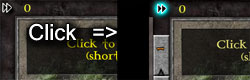 Gemcraft écran qui affiche la flèche pour accélérer